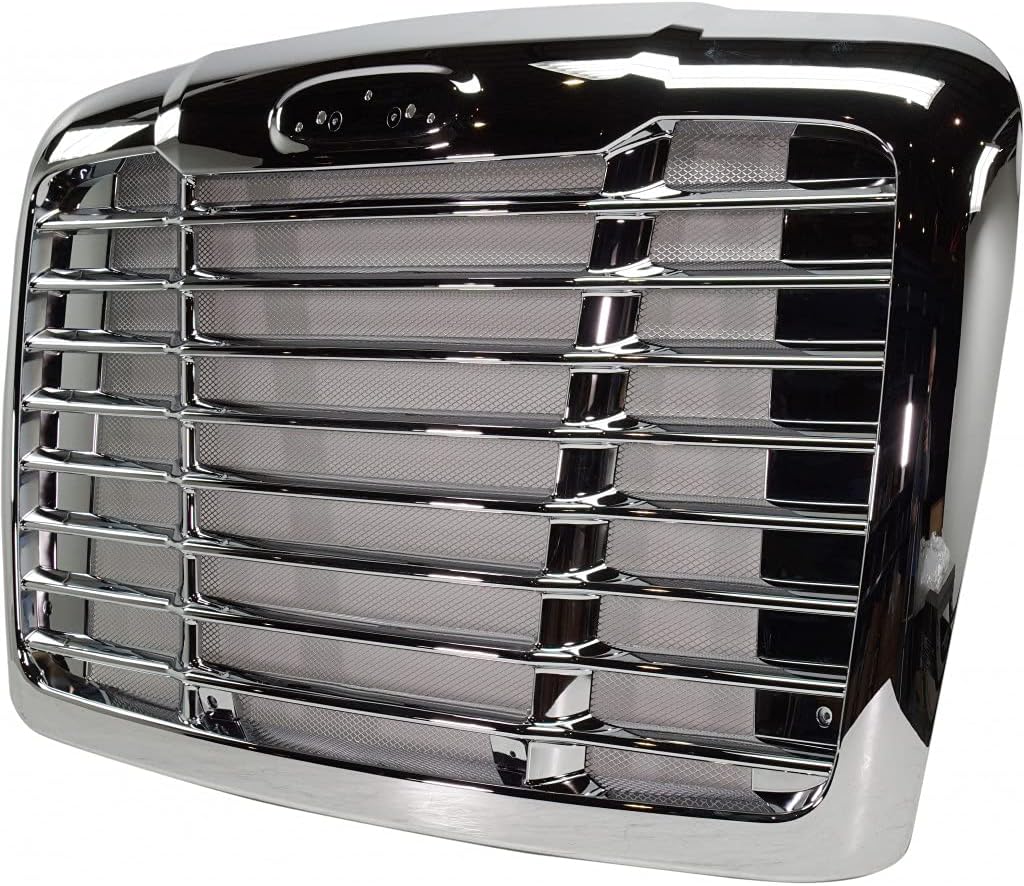 Chrome Horizontal Bar Grille with Aluminum Bug Screen W81117