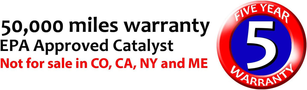 Front Catalytic Converter with 3 Gaskets, 3 Stud Bolts, 9 Nuts H762