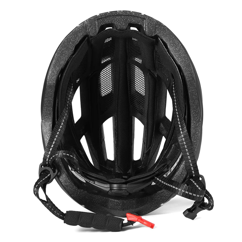 Mountain Bike Helmet with Back Light, Detachable Magnetic Visor C17477