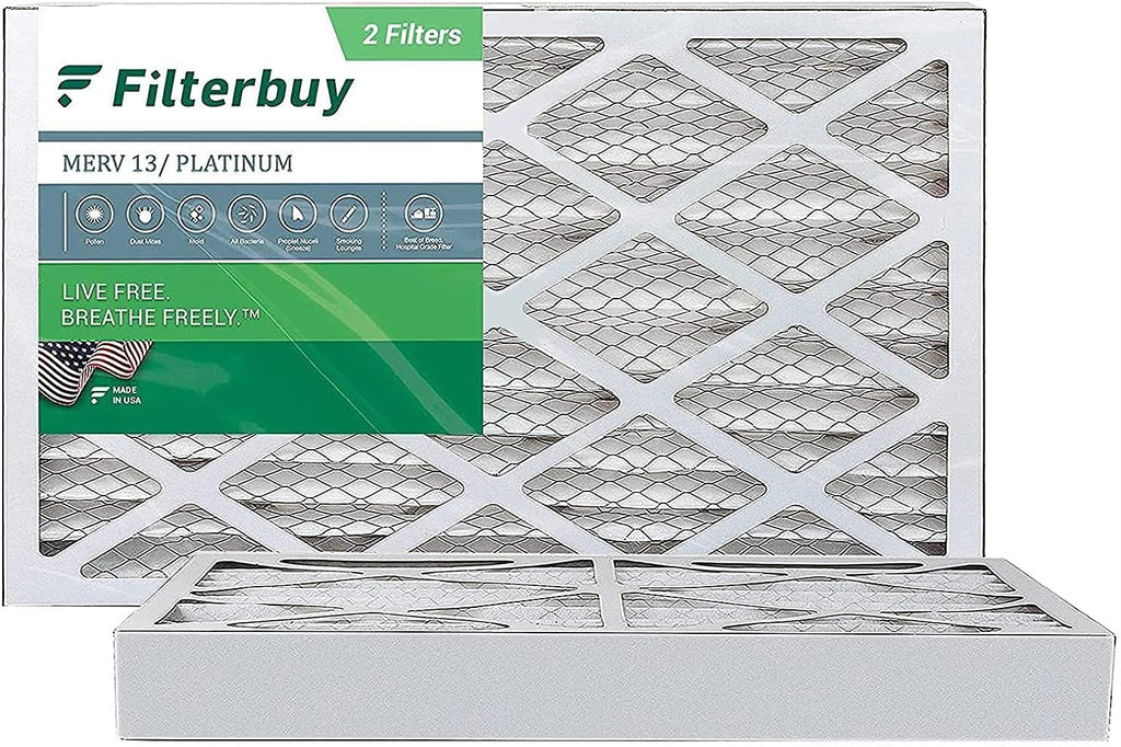 16x25x4 MERV 13 Pleated Air Filter (2-Pack) Z25878