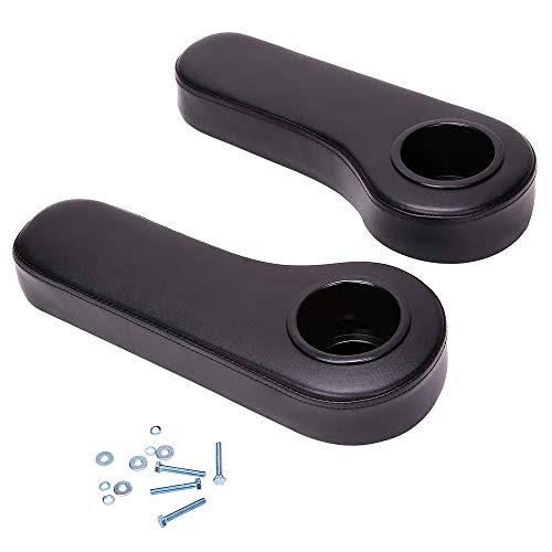 Black Golf Cart Rear Seat Kit with Cup Holder K65791