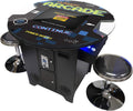 Full Size Cocktail Arcade Table Machine with 22 LCD Screen, Round Glass Top, 2 Player, 412 Games K188