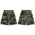 Denim Tears Shorts green tiger stripe camouflage breathable mesh athletic shorts