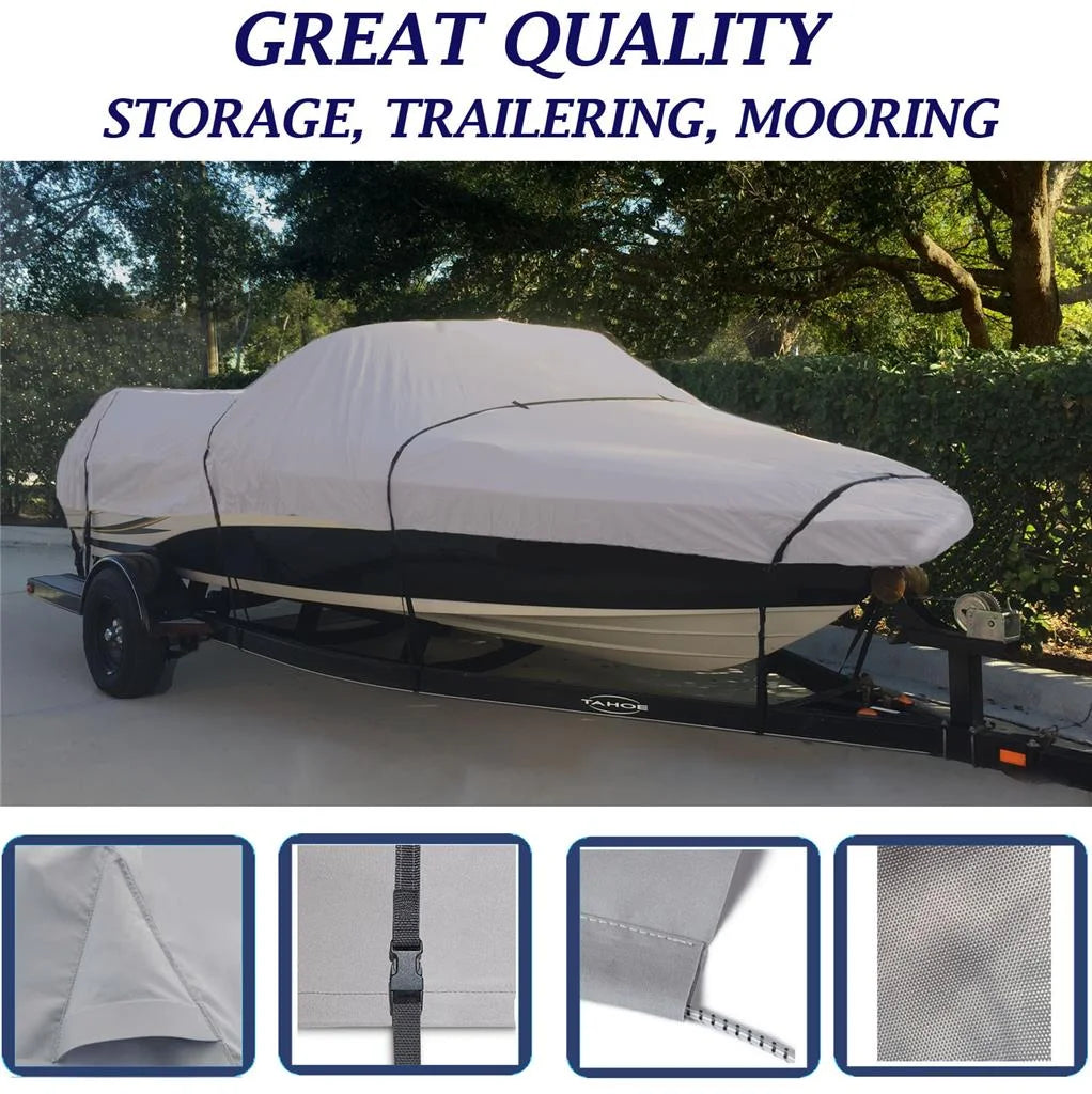 Boat Cover for Crestliner Muskie Pro 14 O/B 1986 N175528
