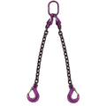 9/32x22 x 20& Adjustable 2 Leg Chain Sling with Sling Hooks Grade 100 R696372
