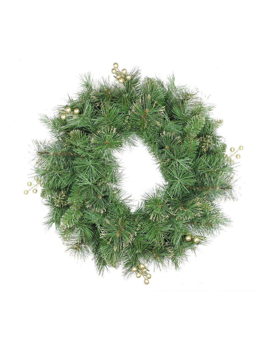 24x22 Mixed Pine and Berry Artificial Christmas Wreath G804
