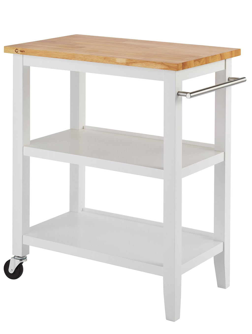 White Wood Kitchen Cart Y7884