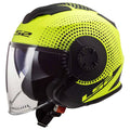 Black Yellow Motorcycle Helmet S701397