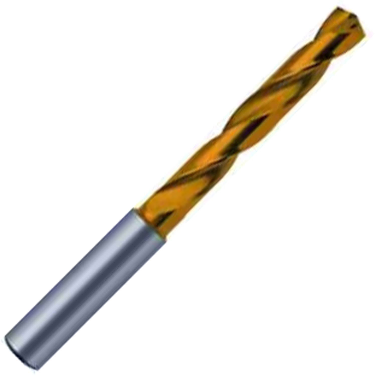 Solid Carbide Jobber Drill, Tin Finish, 74mm OAL W376049