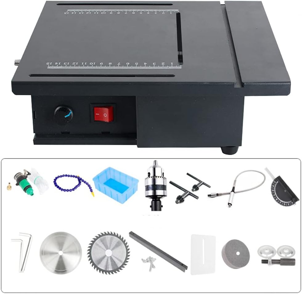 Mini Table Saw Bench Lathe Polisher 0-15000r/min 110V 1.8kw P98249