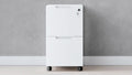 White 2 Drawer Mobile Pedestal B4401