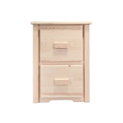 2 Drawer Wood File Cabinet L825