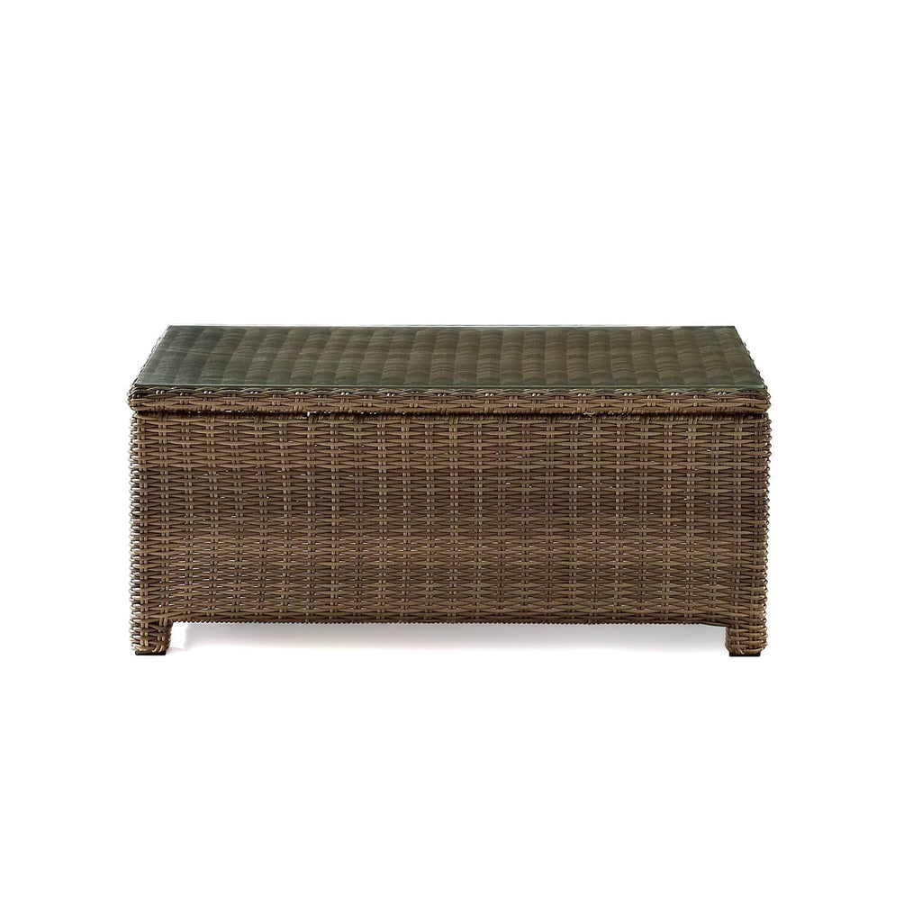 2 Piece Fabric Patio Sofa Set in Brown and Sand R88846