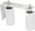 3.9 inch Pack of 2 Sliding Gate Hardware Nylon Rollers Zinc Bracket F3996