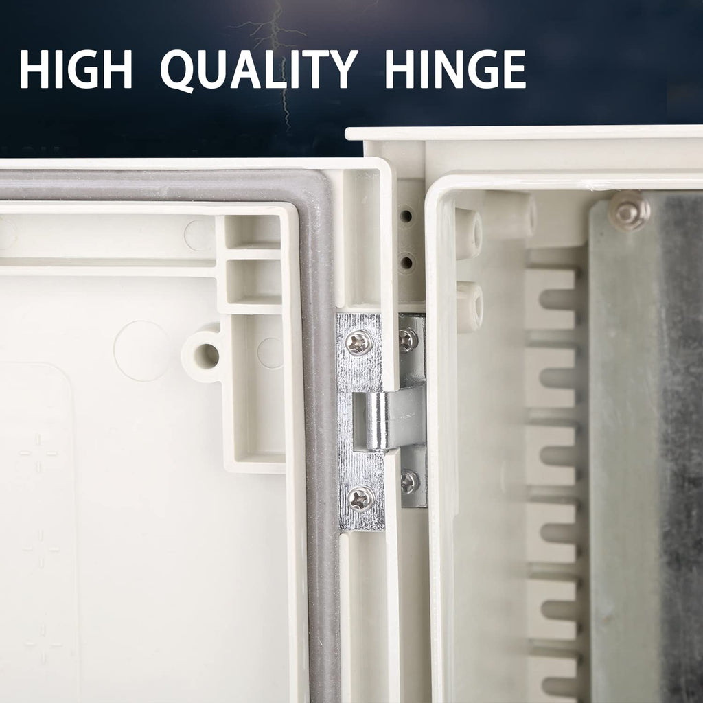 19.7×15.7×7.9 Fiberglass IP65 Weatherproof Wall-Mounted Electrical Enclosure Box G65140