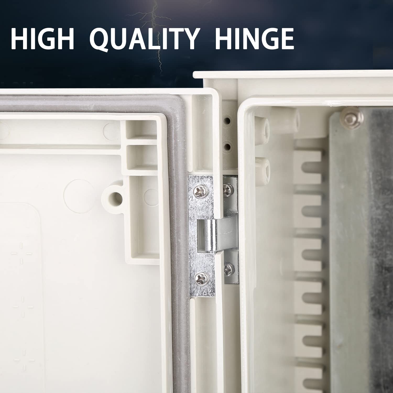 19.7×15.7×7.9 Fiberglass IP65 Weatherproof Wall-Mounted Electrical Enclosure Box G65140