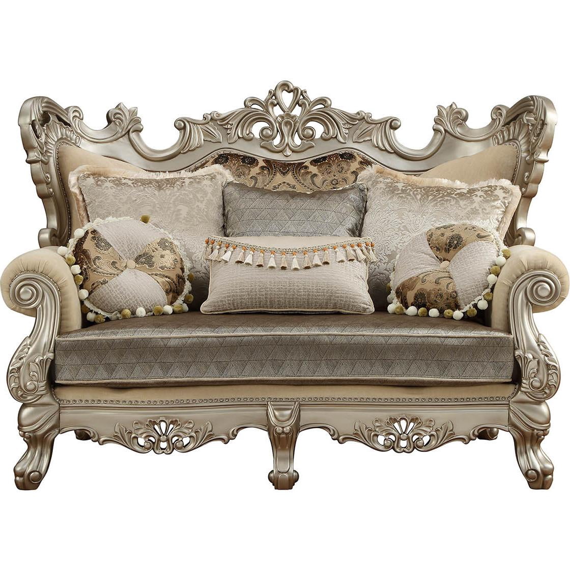 Champagne Fabric Sofa Set F430
