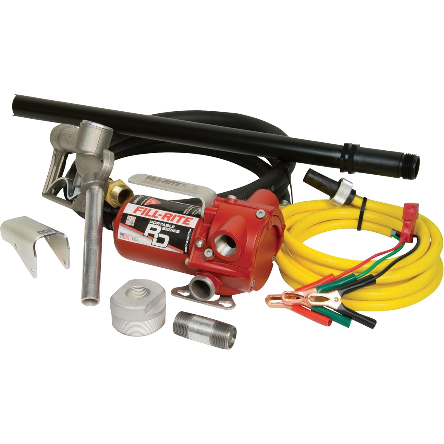 8 GPM 12V Portable Fuel Transfer Pump with Manual Nozzle H244
