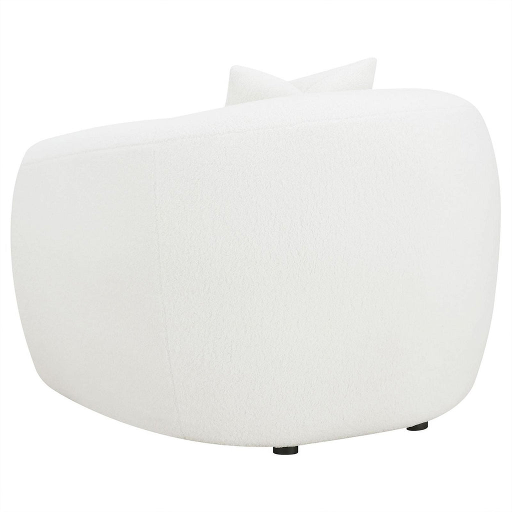 White Upholstered Tight Back Chair C912