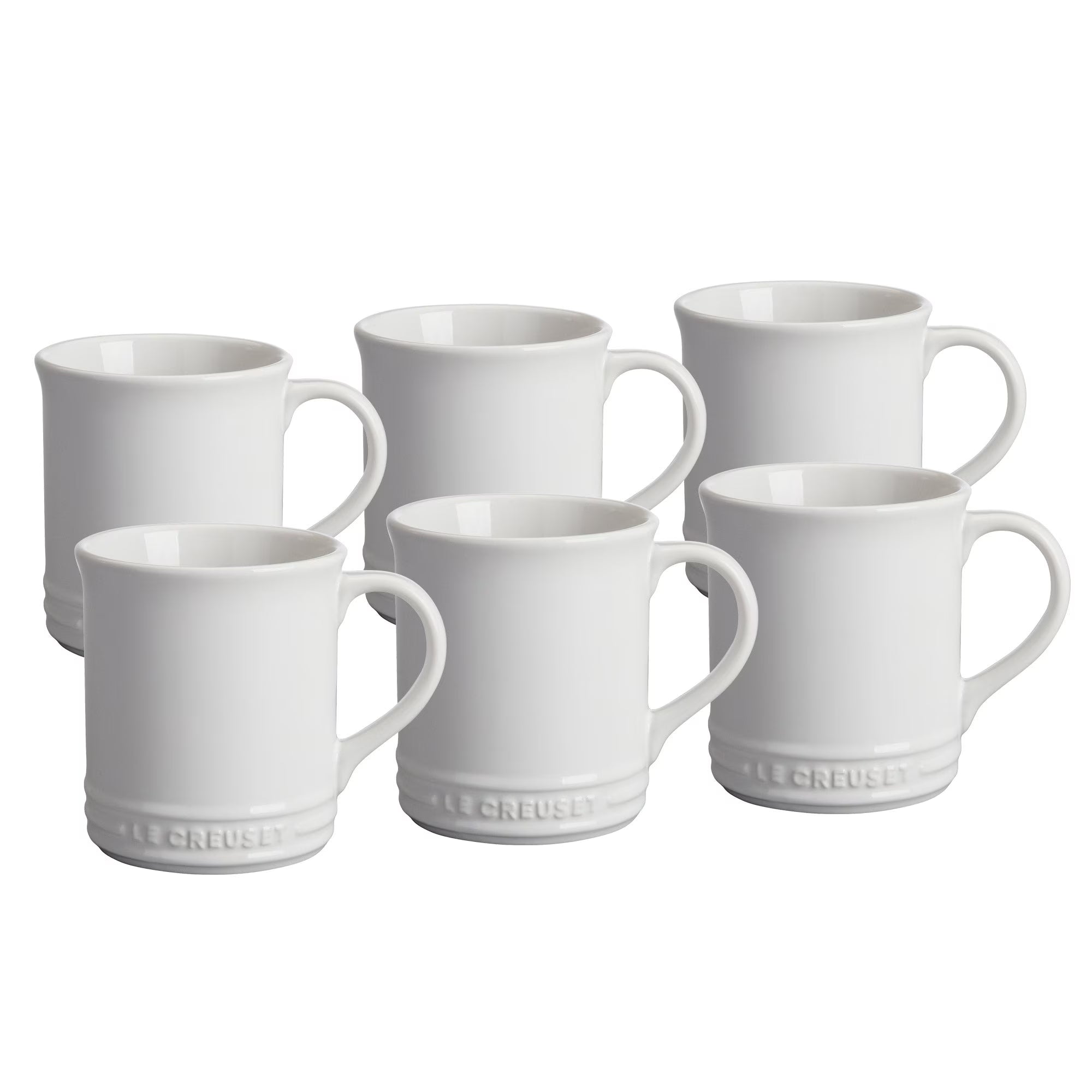 6 Pc Stoneware Mugs T923