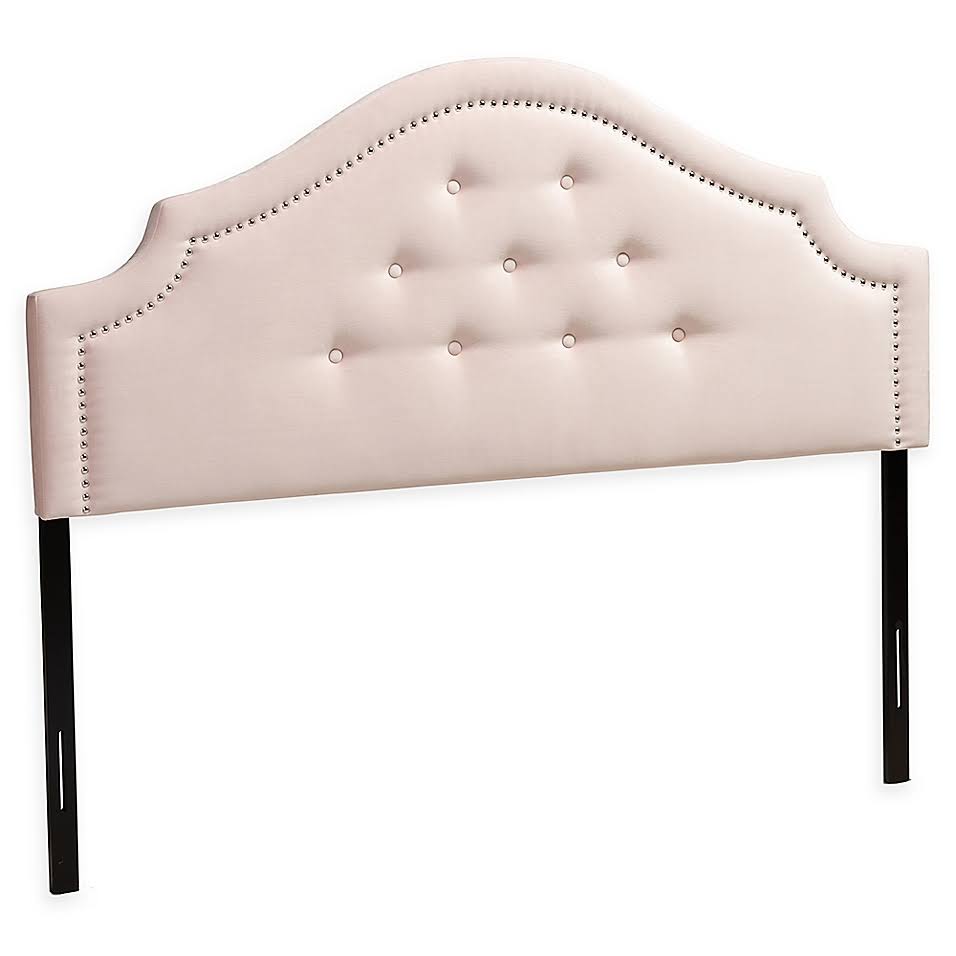 Light Pink Velvet Headboard A207800