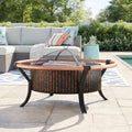 Copper Rail Fire Pit W1029