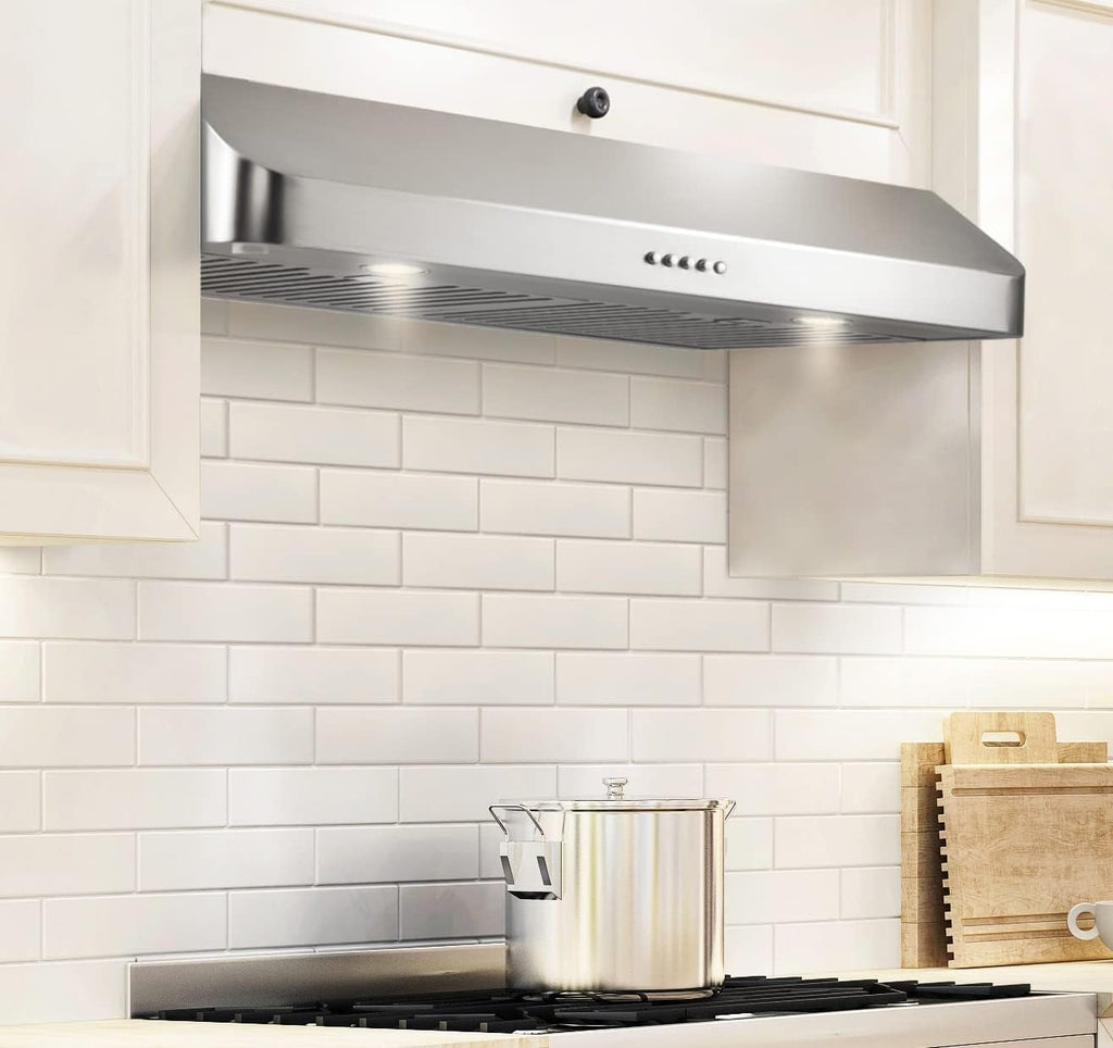 30 Inch Under Cabinet Range Hood, Stainless Steel, 400 CFM O87745