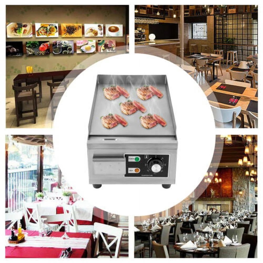 1300W Electric Griddle Flat Top Stainless Steel G170