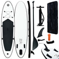 Inflatable Paddleboard Set Black and White O86929