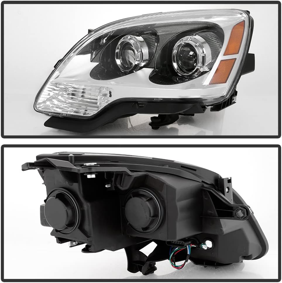 Chrome Housing Projector Headlights Headlamps Assembly Left+Right L569