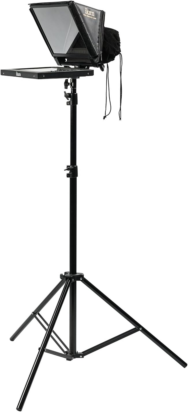 12-inch Portable Teleprompter Kit with Adjustable Glass Frame M72176