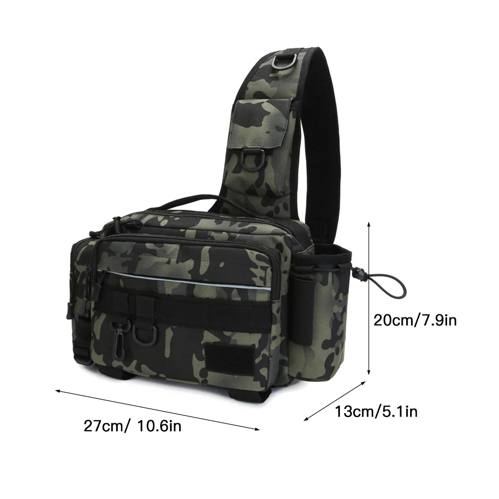 Water-resistant Fishing Sling Pack Waist Bag M5606