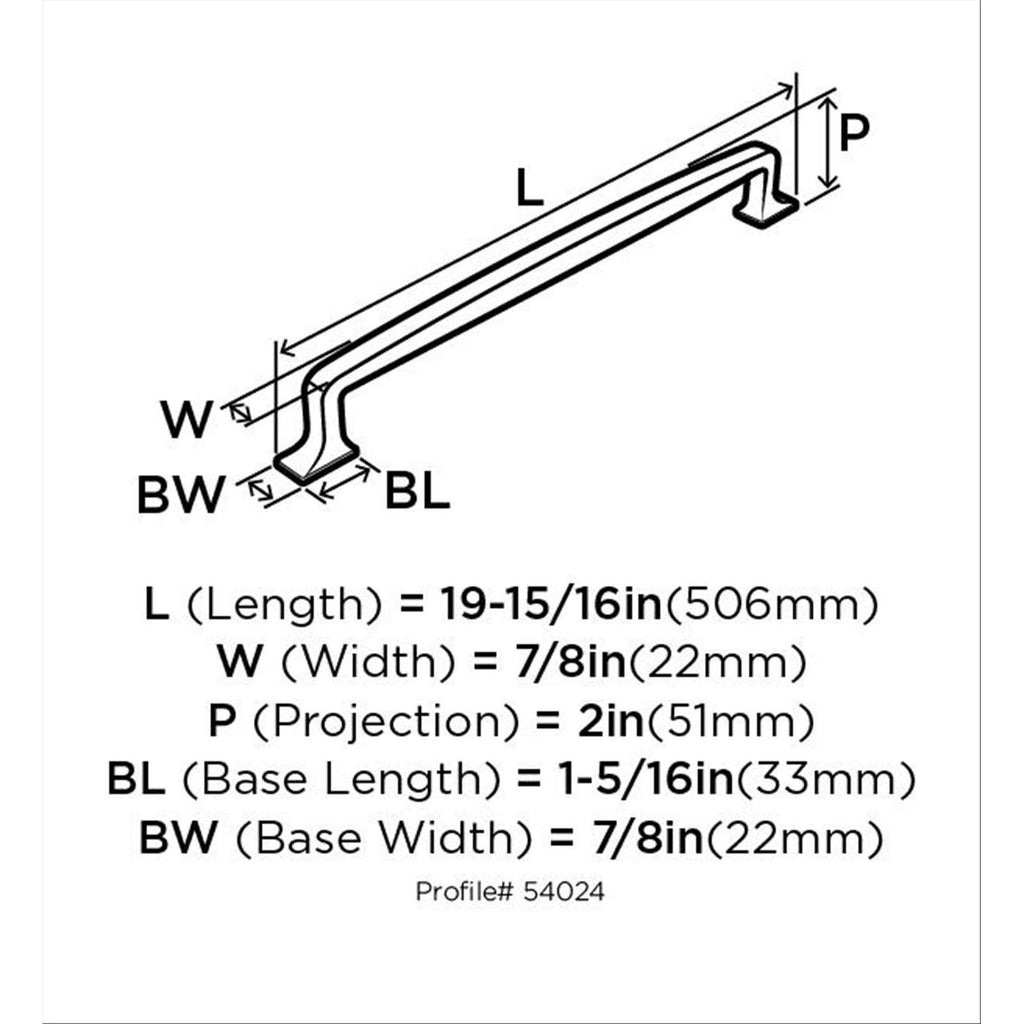 Polished Nickel Appliance Pull B112242