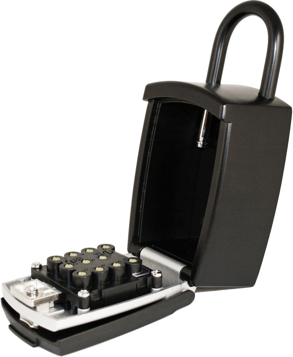 Black Finish Key Storage Lock Box X82596