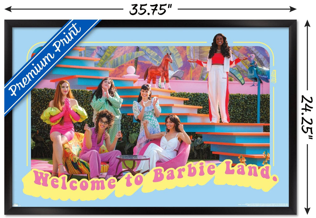 Framed Barbie Land Wall Poster, 22.375" x 34" U63373