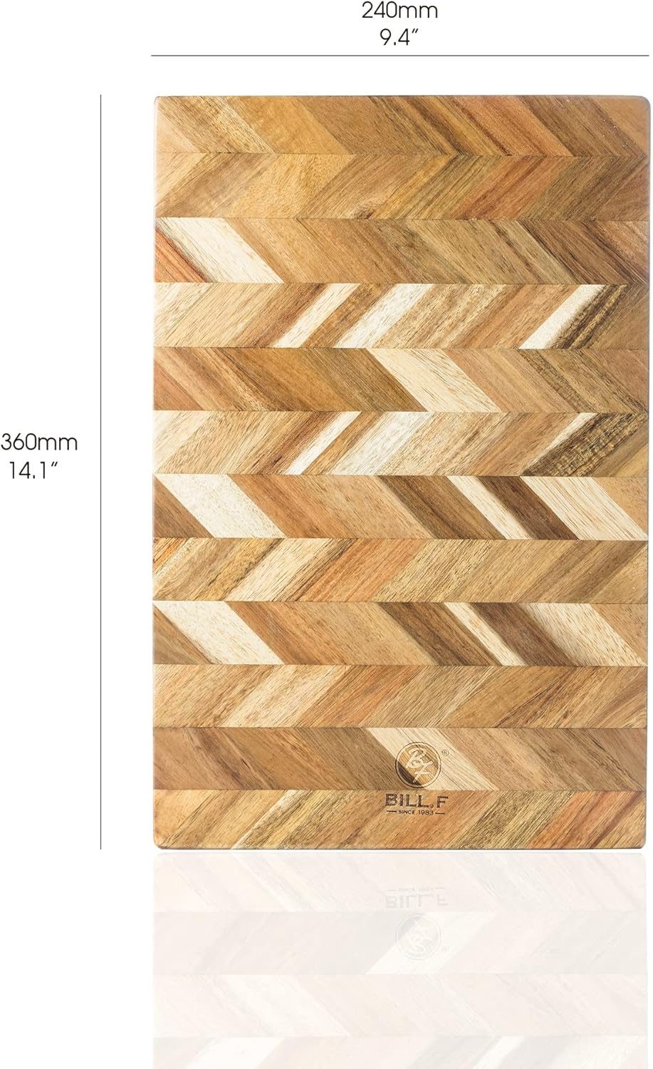14x9 inch Acacia Wood Cutting Board, Pack of 2 T80645