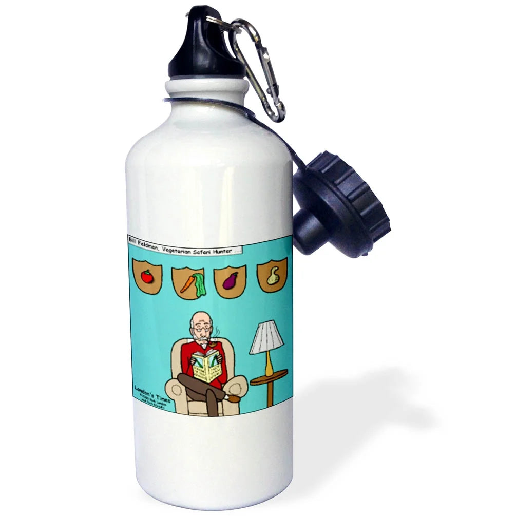 Vegetarian Safari Hunter Sports Water Bottle, 21oz G512