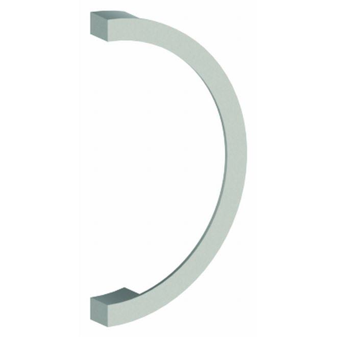 C Shaped Door Pull with 17-1/2x22 Center to Center - Satin Brass K804952