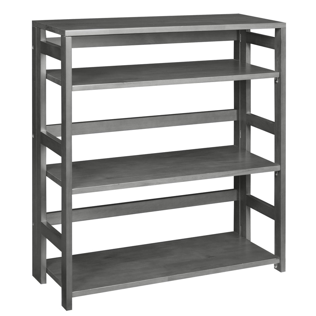Grey High Folding Bookcase N175