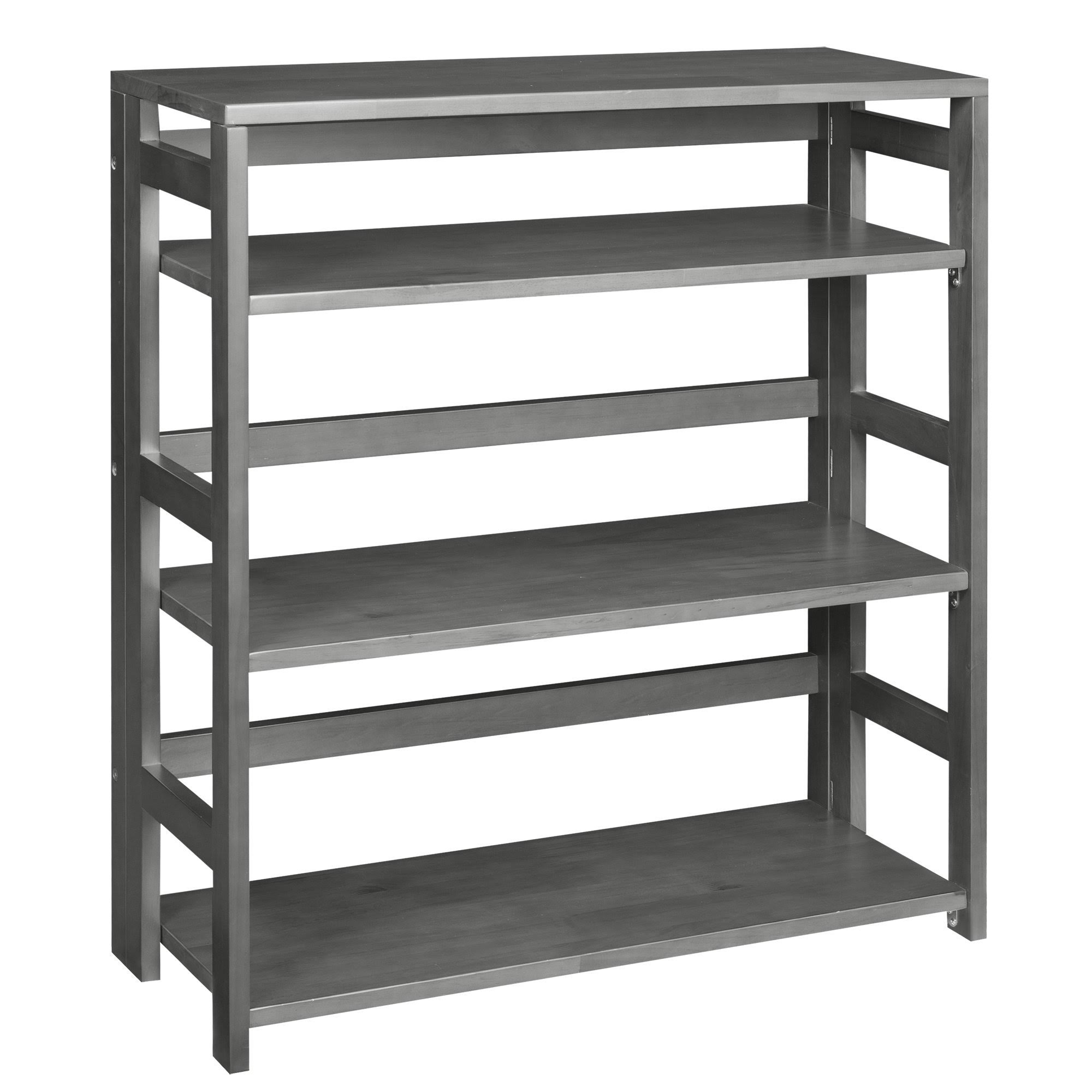 Grey High Folding Bookcase N175