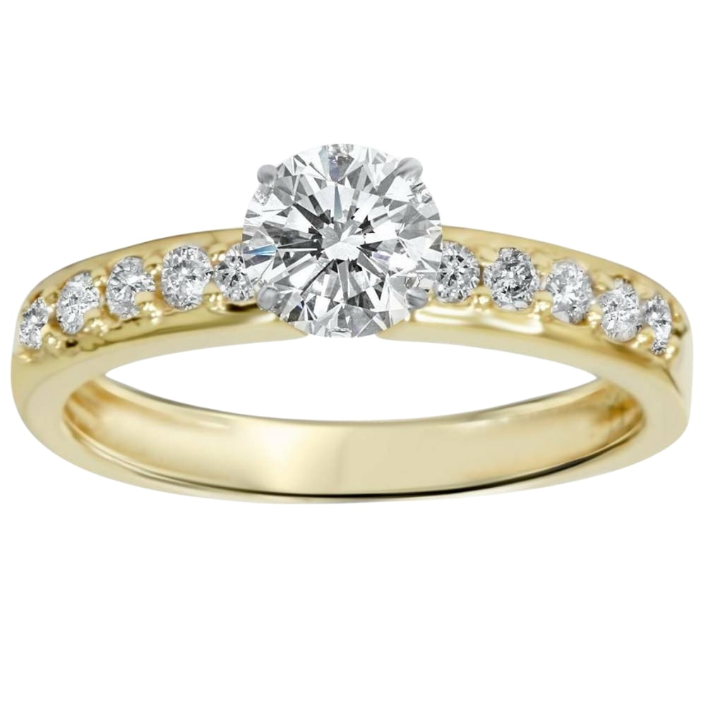 14K Yellow Gold Solitaire Ring I51127