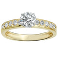 14K Yellow Gold Solitaire Ring I51127
