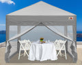 10x10 Pop up Canopy Tent with Mesh Walls and Carry Bag M647203