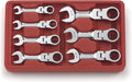7 Pc. Stubby Flex Head Ratcheting Combination Wrench Set N855330