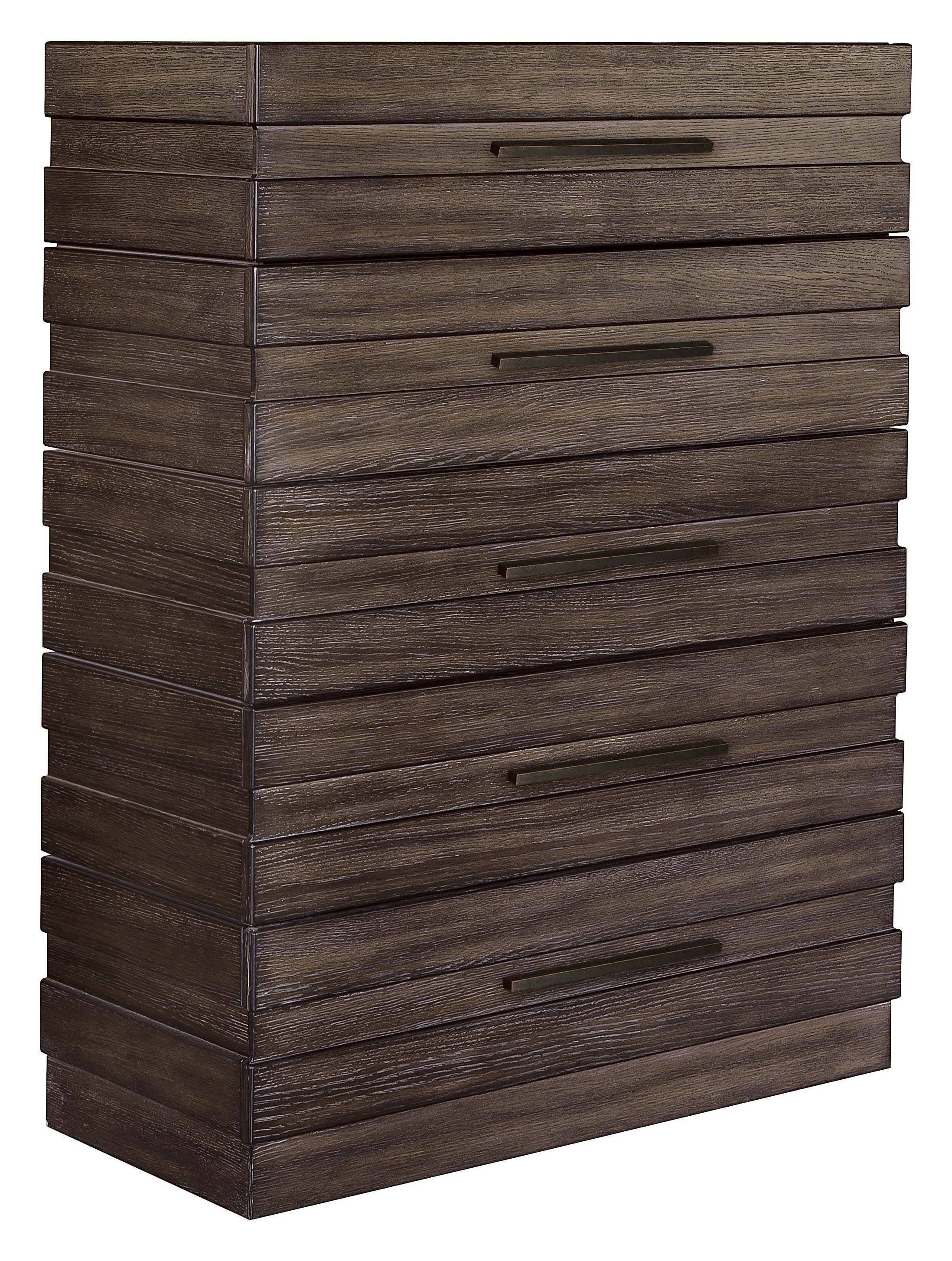 Brown 5 Drawer Chest O9231