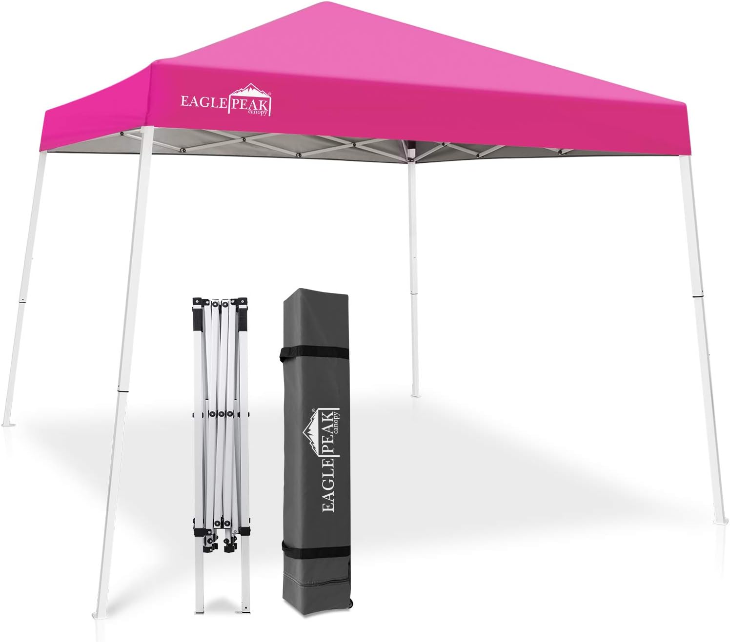 10' x 10' Slant Leg Pop-up Canopy Tent White C555