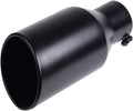 Black Stainless Steel Slant Cut Exhaust Tip Pack of 2 Y16490
