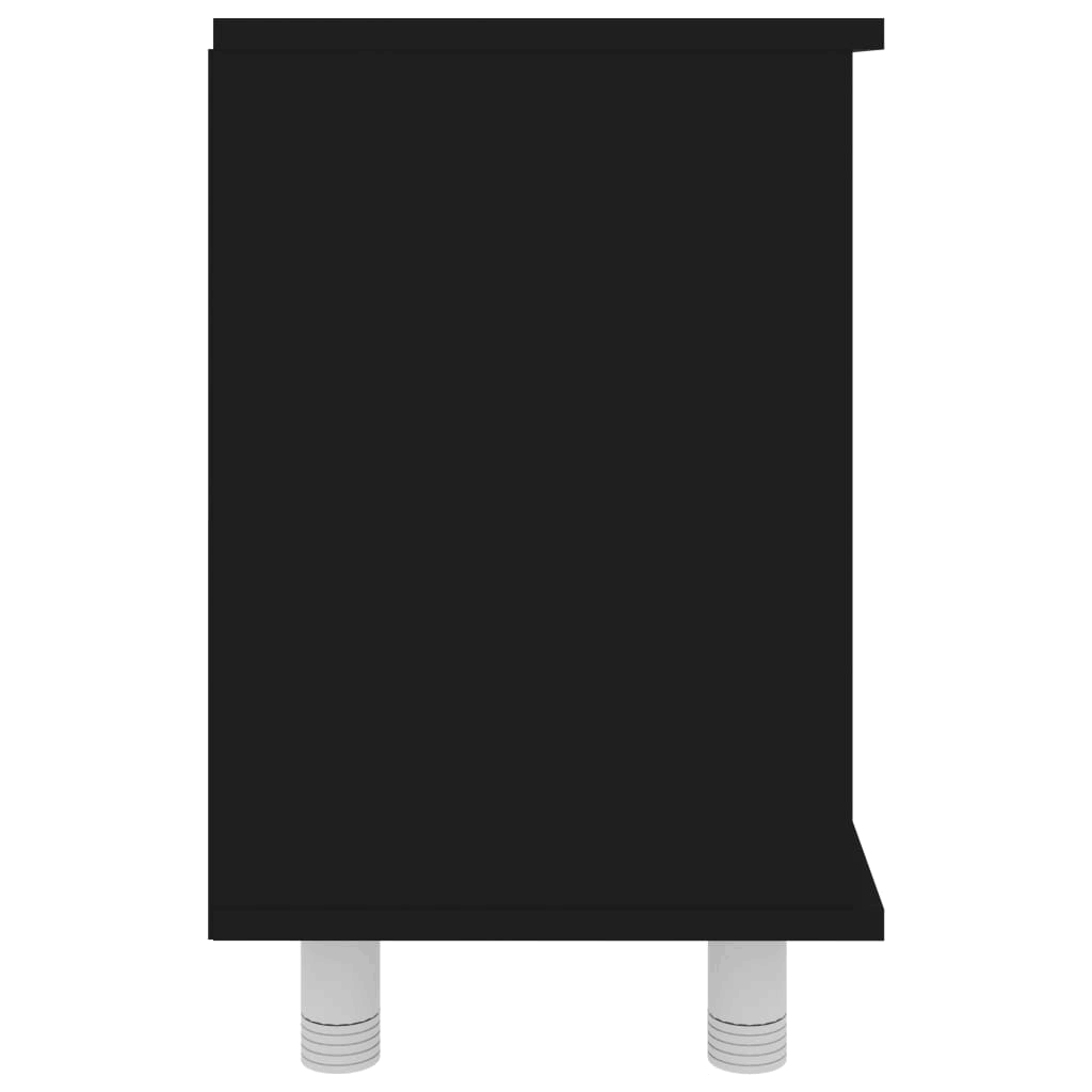 Black Chipboard Bathroom Cabinet H7215