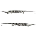 Black Gray Boat Decal Stickers (Set of 2) B25063