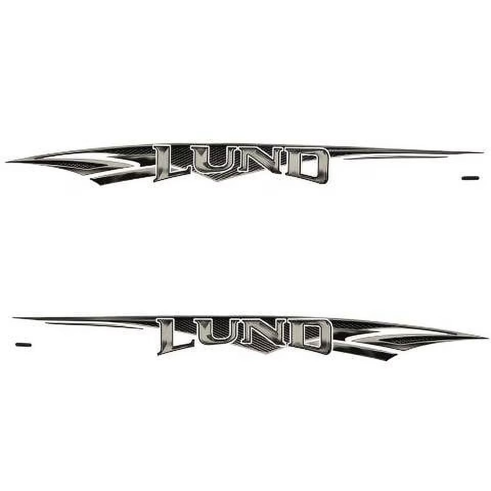 Black Gray Boat Decal Stickers (Set of 2) B25063
